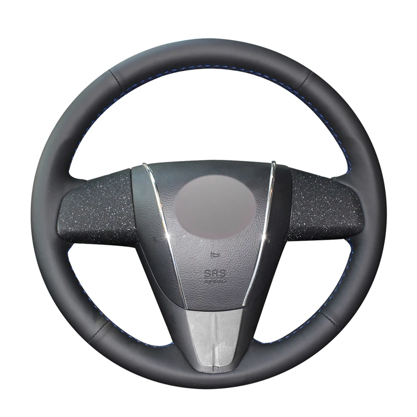 Hand-stitched Black PU Artificial Leather Car Steering Wheel Cover for Mazda 3 Axela 2008-2013 CX-7 CX7 2010-2016 5 | Автомобили и
