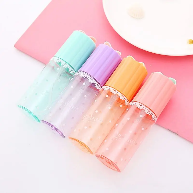 

35ML Cute Compact Transparent Cylindrical Mist Spray Bottle For Filling Liquid Makeup Lotion Girl Women Lady Travel Supply
