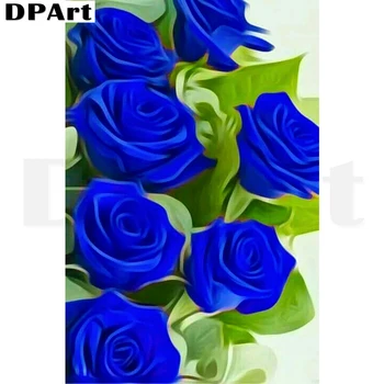 

Diamond Painting Full Square/Round Drill Blue Rose 5D Daimond Embroidery Painting Cross Stitch Kit Rhinestone Painting Zou391