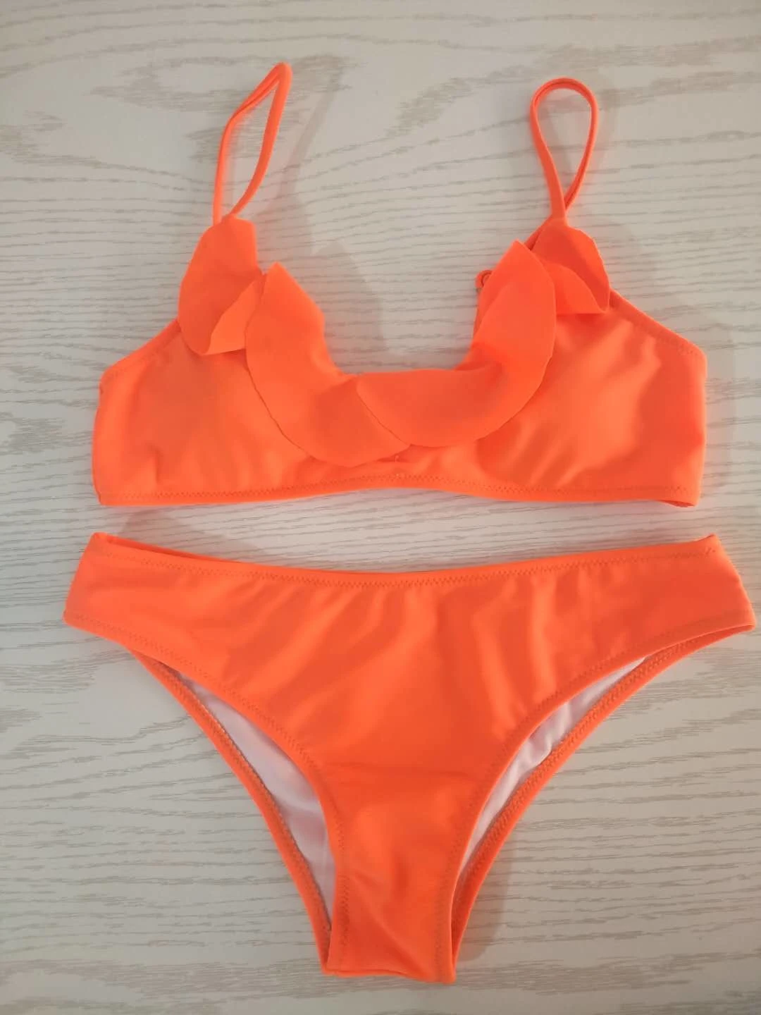 orange beachwear