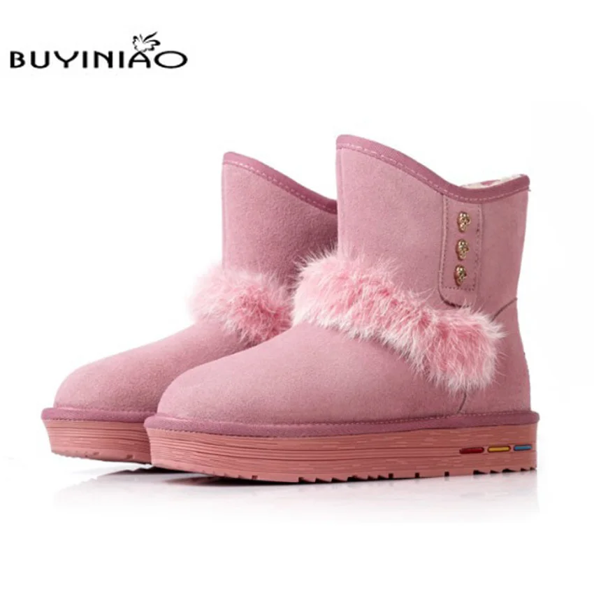 

Free shipping Women's Snow Boots Warm Casual Winter Ankle Boots Fashion  Shoes Slip On Short Half Platform Shoes Woman 105hfx