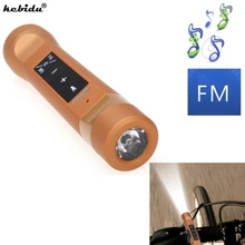 Kebidu Открытый Спорт 4 в 1 Многофункциональный Bluetooth динамик фонарик Внешний аккумулятор динамик s Handsfree микрофон для спорта велосипед