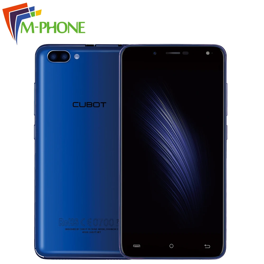 CUBOT Rainbow 2 Mobile Phone 5 0 Inch MTK6580A Quad Core 1GB RAM 16GB ROM Dual
