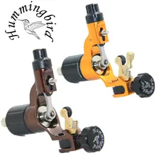 Pro 2 pcs Gold&Coffee Hummingbird V2 Original Swiss Motor Rotary Tattoo Machine Gun kit liner shader for cord