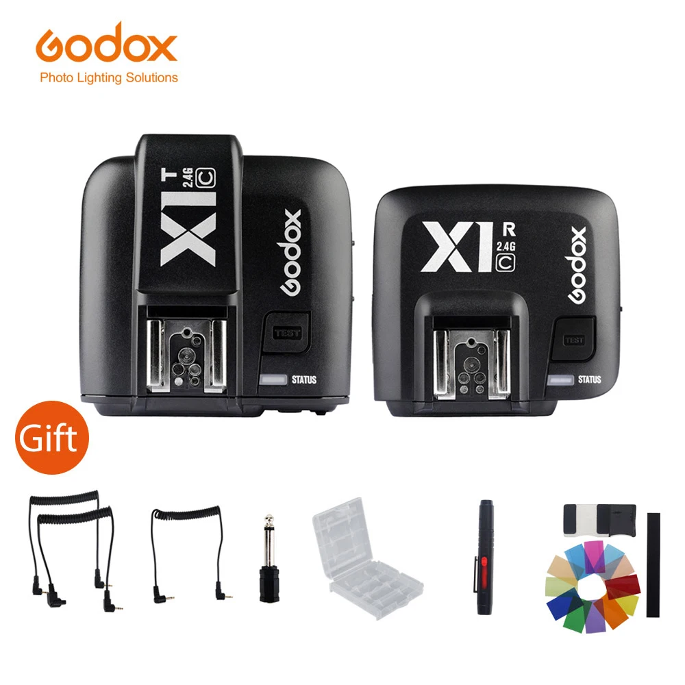 Godox X1C E-TTL II 2.4G Wireless Flash Trigger High Speed Sync For Canon EOS 6D 7D 60D 650D 5DIII TT685 (Transmitter + Receiver |