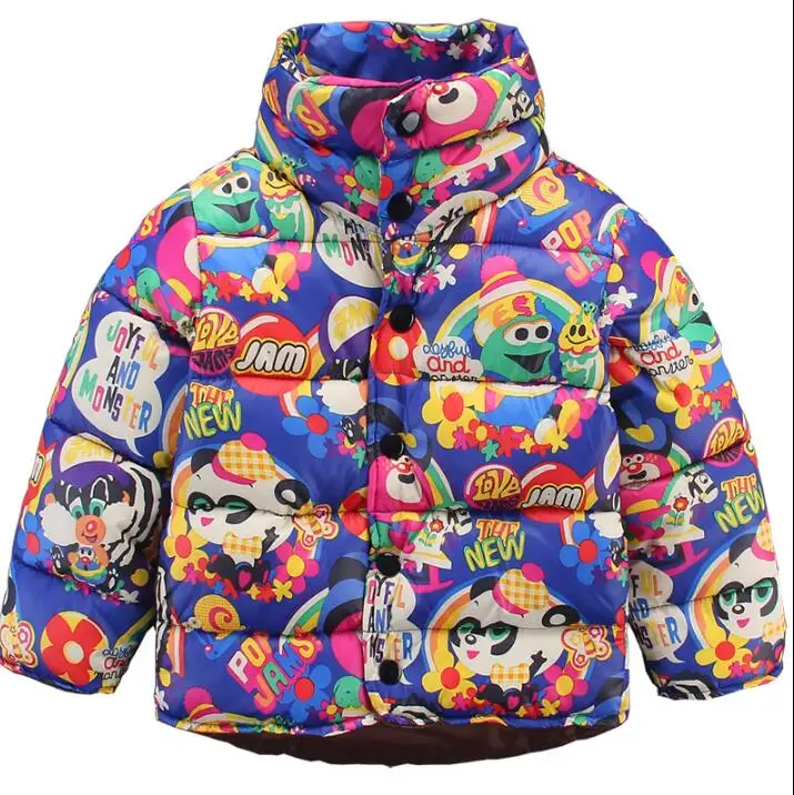 

Autumn and winter new Plush and velvet warm Baby Girl Boy Winter Cartoon Coat Jacket Thick Warm Outerwear Clothes