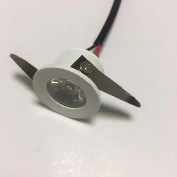 

10pcs/Lot led cabinet light 3W cob led downlight diameter 48mm AC85-265V Mini ceiling spot lights white/Warm White led lamp