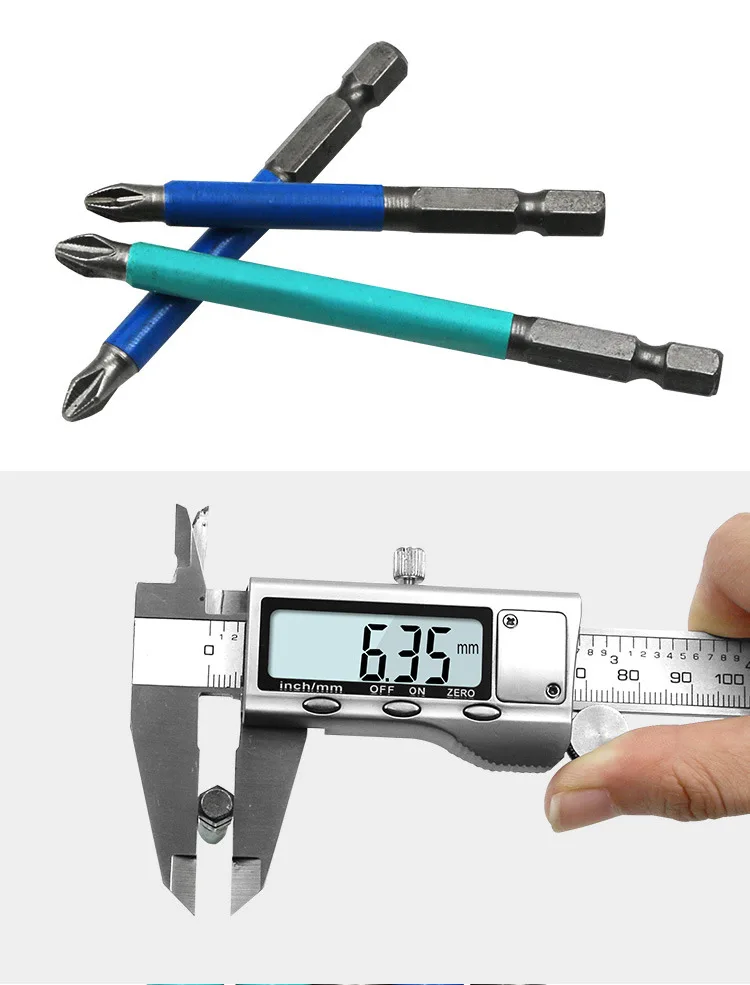1 шт. S2 Магнитный Противоскользящий шестигранный хвостовик Крестовая головка отвертка партия насадка головка PH2* 25 мм PH2* 50 мм набор ручных инструментов