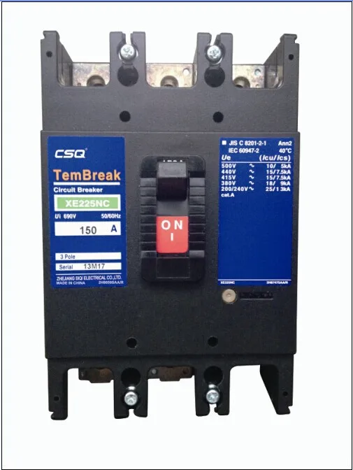 XE225NC 150 TERASAKI Moulded Case Circuit Breakerbreaker excavatorbreaker panelbreaker box