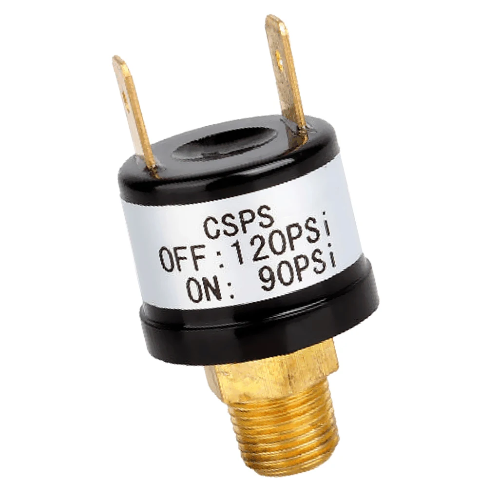 High/Low Pressure Cut Off 12V 90PSI-120PSI Air Pressure Control Switch Valve