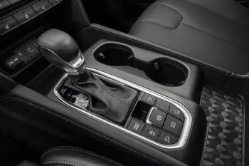 

Black Leather Shift Knob Cover Gear Case Shift Knob Shell Fit For 2019 Hyundai Santa Fe Ultimate 2.0T 4dr SUV