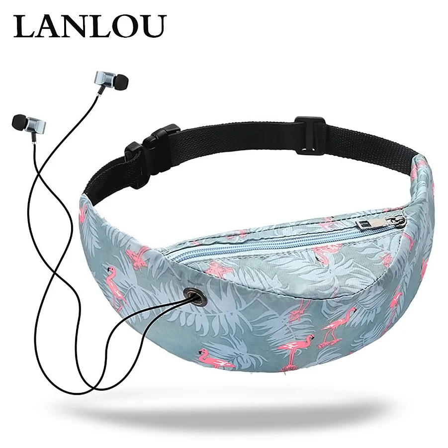 LANLOU waterproof women waist bag High Quality girls Travelling Fanny Pack Mobile Phone Waist Pack for women designer Belt bags