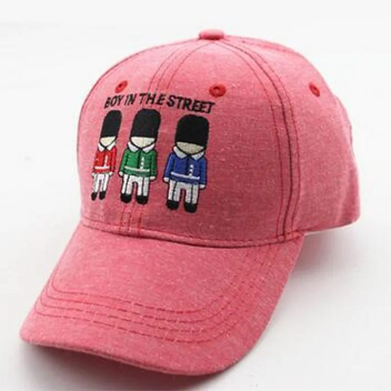 

3-8 Years 2017 New Spring Solid Cartoon  Little soldier Children Baseball Hats Boys Girls Peak Caps Summer Hats Outdoor Sun Hats