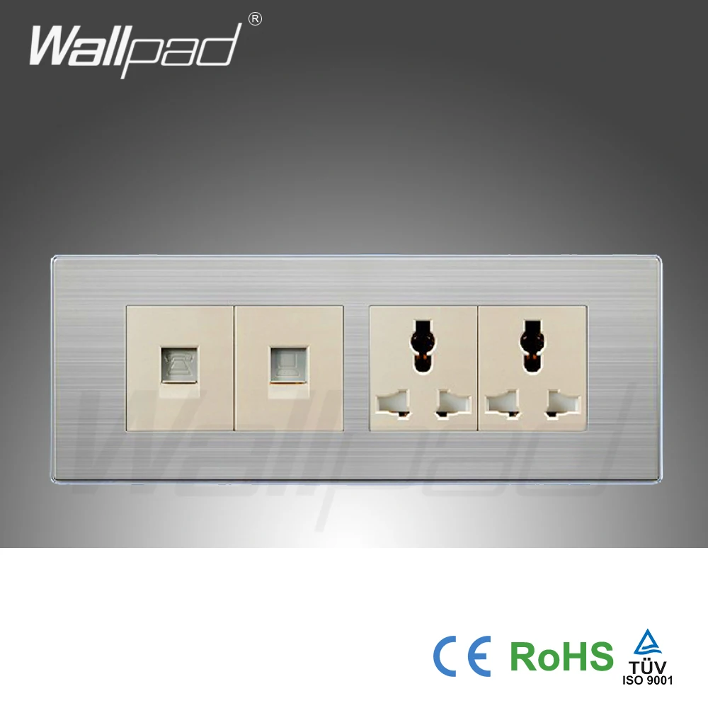 Универсальная Розетка COM + TEL 6 контактов 2019 дюйма от китайского производителя Wallpad