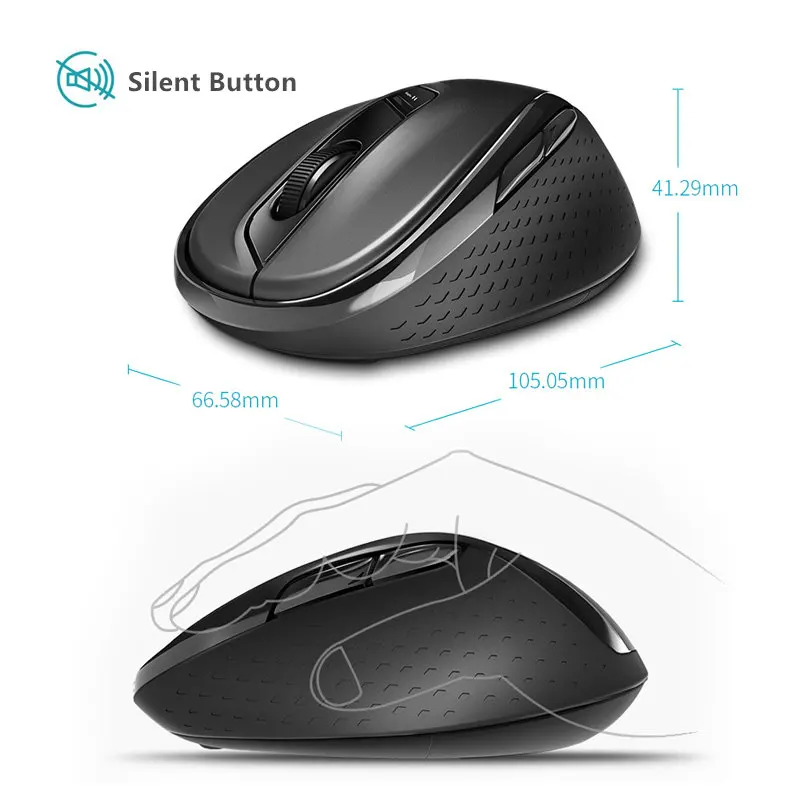 Rapoo M500G которые поддерживают несколько режимов бесшумный Беспроводной Мышь с 1600