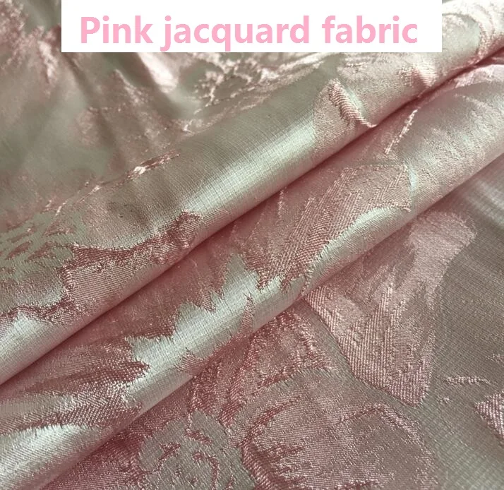 Нежный розовый vogue жаккардовая ткань специальная цена, твердые ткани пальто DIY портной