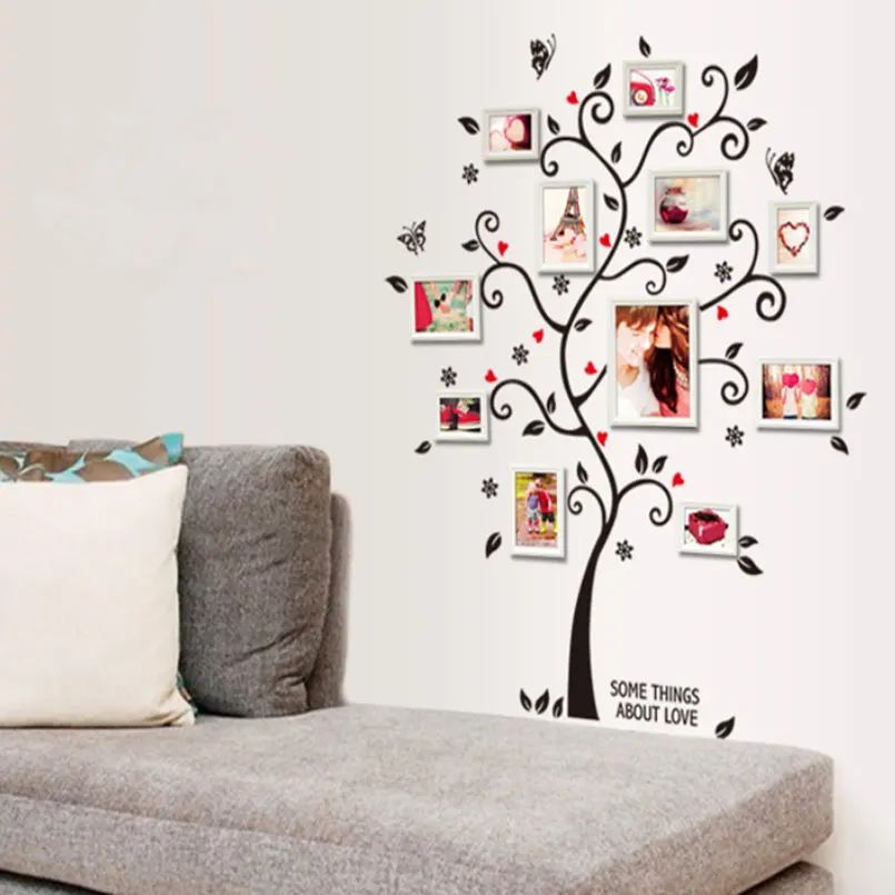 

3D DIY Removable Photo Tree Pvc Wall Stickers Removable Picture Frame Home Decor