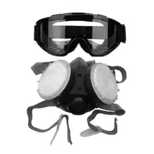 Противогаз живопись химический противогаз Анти-пыль Половина лица спрей краска Пылезащитная маска