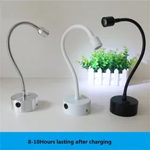 10-50 см 1 Вт/3 Вт подзарядка гибкая трубка Светодиодная точечная лампа, Беспроводная портативная беспроводная свадьба, шоу вращающаяся аккумуляторная трубка прожектор