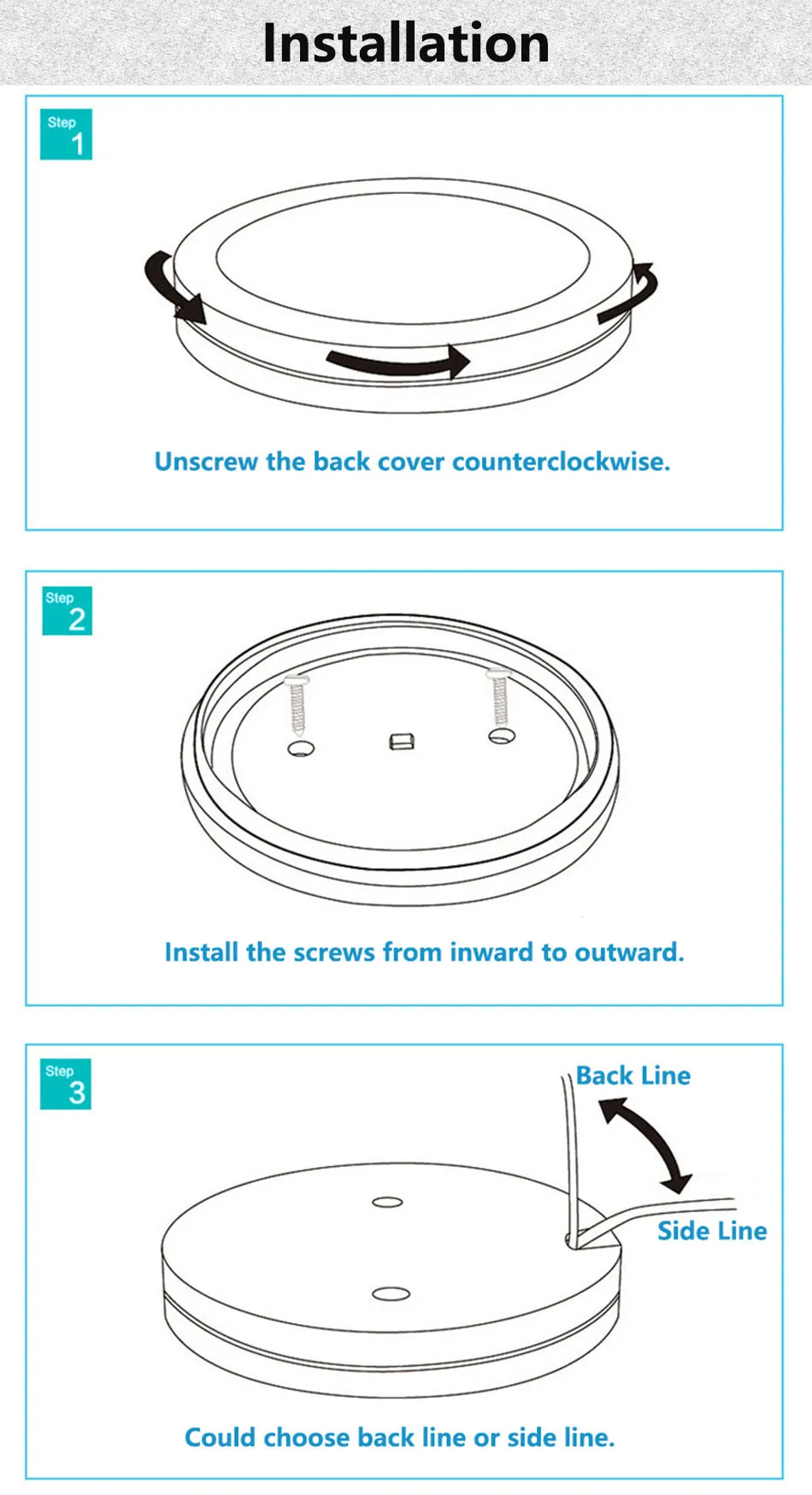 3W drive needledd cabinet lamp 6