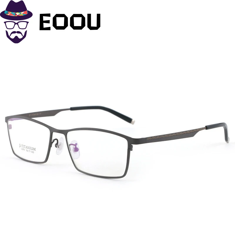 EOOUOOE 2019 титановая оптическая стеклянная оправа для очков Oculos очки Gafas optik мужчин