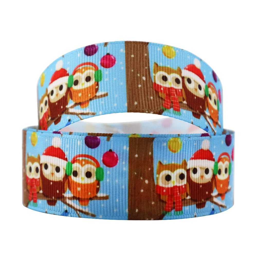 

David accessories 1"25mm Christmas dog polyester grosgrain ribbon 10yds,DIY handmade materials,wedding gift wrap,10Yc3048