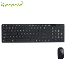 CARPRIE Роскошный ультра тонкий Мини 2,4G беспроводной оптическая клавиатура мышь комплект комбо для ПК ноутбук 20J Прямая поставка