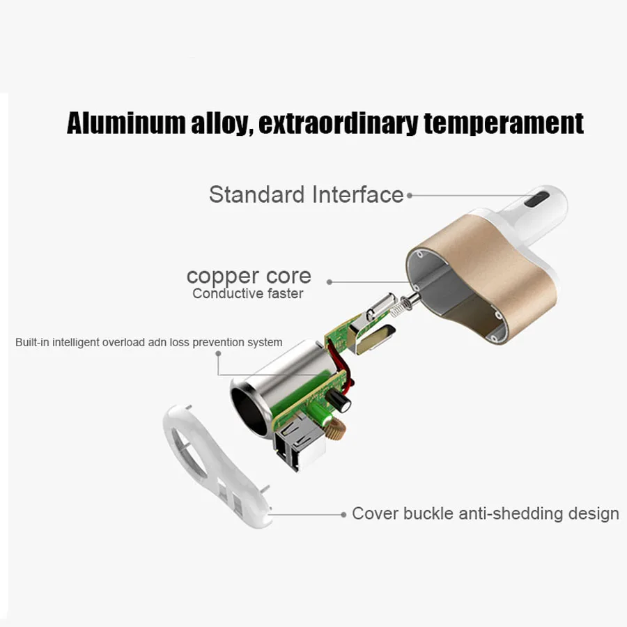 العالمي السيارات 3.1A 2 المزدوج USB سيارة شاحن آيفون 7 6 6 s زائد سامسونج الهاتف الذكي سيارة موائم مقبس لولاعة السجائر