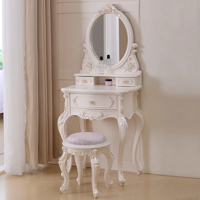 Туалетный столик для Coiffeuse Avec Miroir Toaletka Dormitorio Makeup Vanity Aparador Настольный корейский кварто мебель для спальни Penteadeira - Цвет: Version T