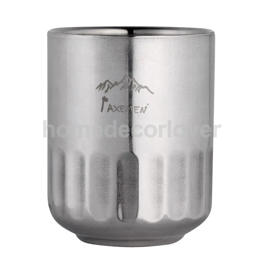 180ML / 120ML Double Wall Stainless Steel Insulated Coffee Drink Tea Hot Water Camping Cup Hiking Picnic Home Office Travel Mug