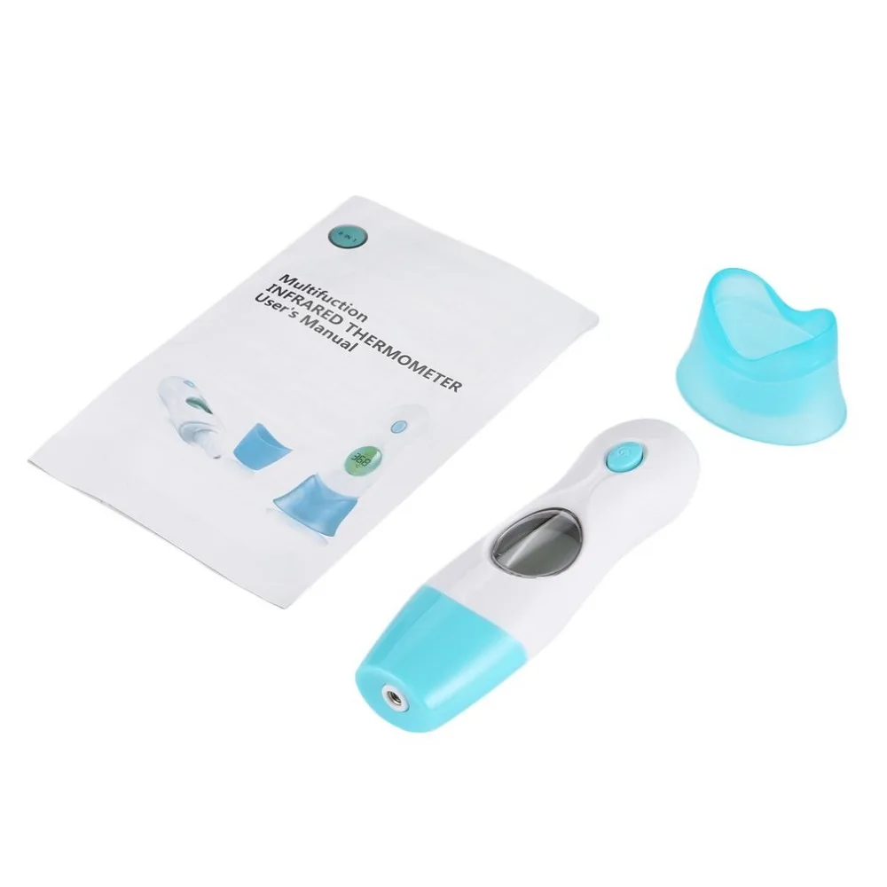 

Professional Digital LCD Infrared Thermometer Ear & Forehead 8 in 1 for Baby Child Family Electronic Thermometer 2018 New Sell