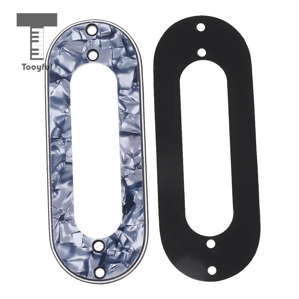 Tooyful 3 Pieces Guitar Single Coil Pickup Mounting Ring for Electric Guitar Parts Accessories