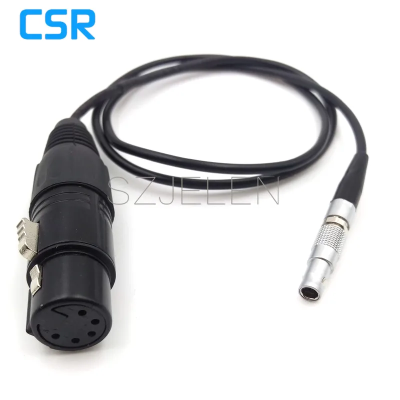 

New flexible shielded cable ARRI mini record transfer to connction, 5 pin plug to XLR plug 5 pin(female) Cable length 1M