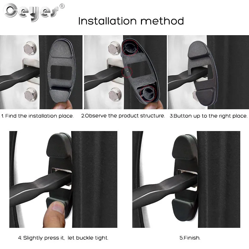 Ceyes Car Styling Accessories Auto Door Lock Stopper Limiting Covers Case For Honda Civic CRV Hrv Accord Fit City Odyssey Buckle