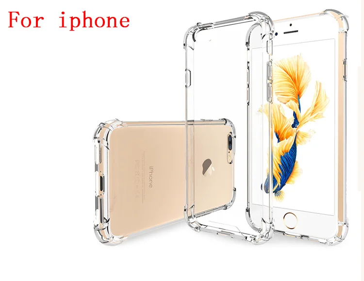 Силиконовый чехол для iPhone 12 11 Pro X XR XS Max 5 5S 6 7 8 Plus прозрачные чехлы SE 2020