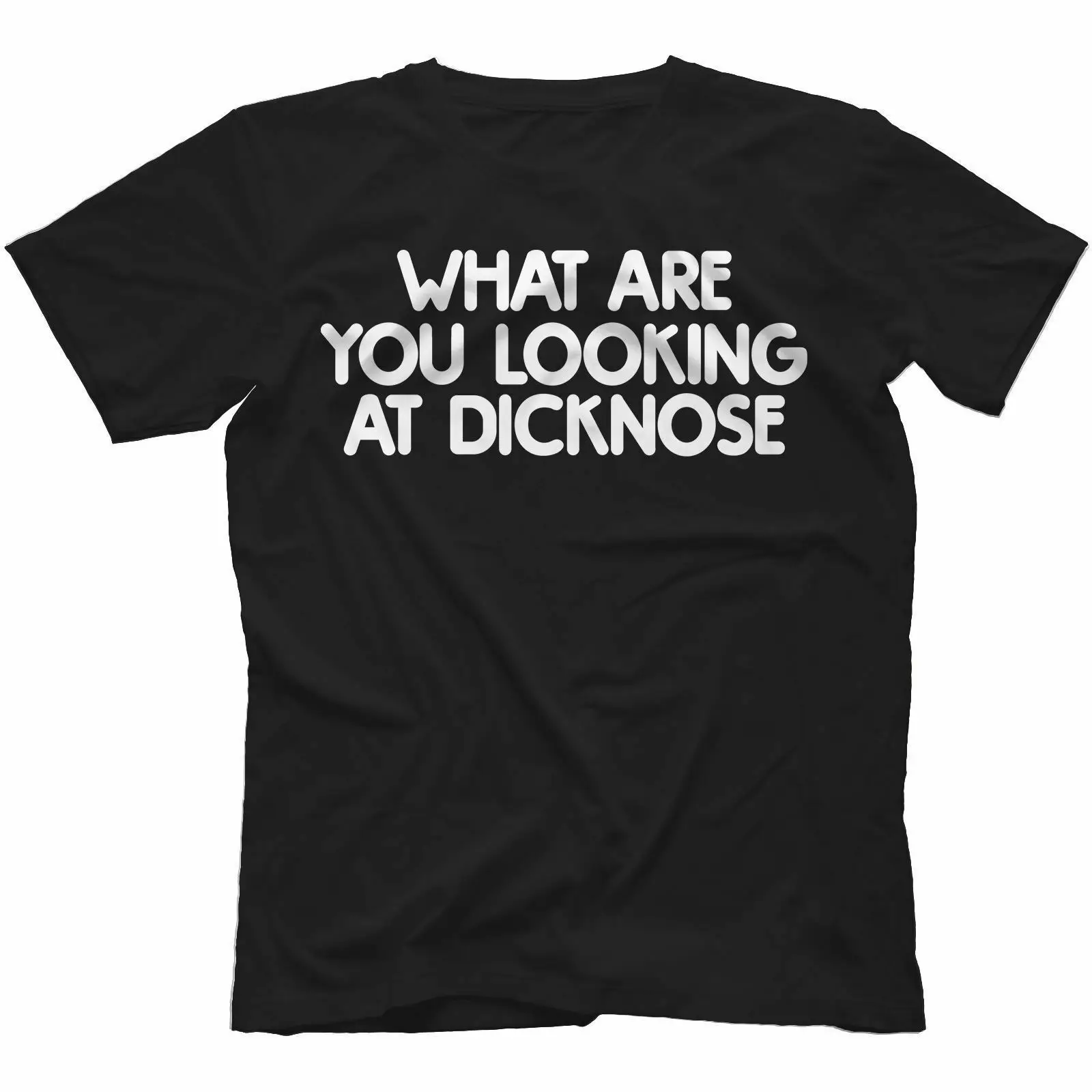 What You Look At Dicknose Футболка 100% хлопок подростковый волк вдохновил Бесплатная