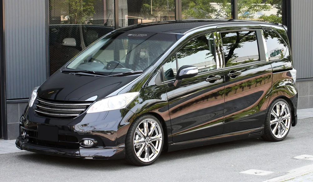 FRP MZS стиль обвес комплект для Honda Freed 11,10-14,03 GB3 4 передний/задний полуспойлер/боковая юбка(полуподтяжка) для Freed Racing