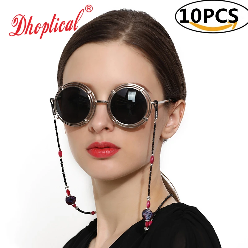 

10pcs eyeglasses chain sunglasses reading glasses cord eyewear hold for lady free shipping wholesale by dhoptical B065