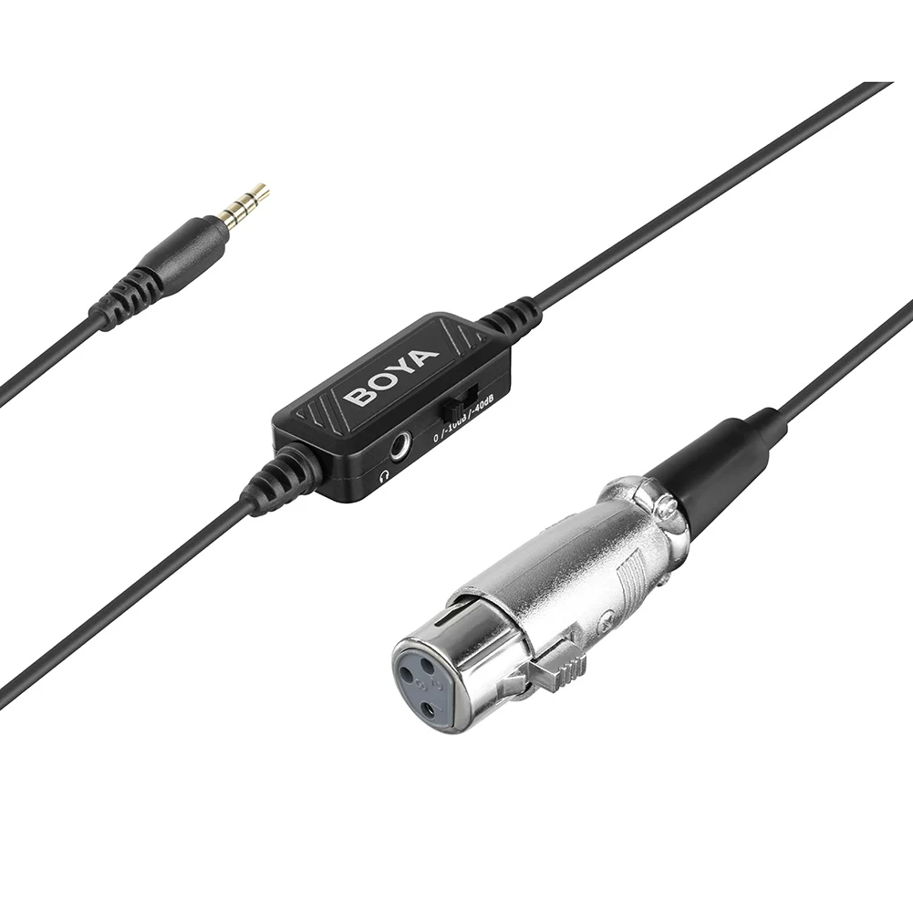 

HOT 20ft/6m XLR to 3.5mm Microphone Audio Cable Extension Cables for iPhone iPad Android Phone Tablet Drop shipping