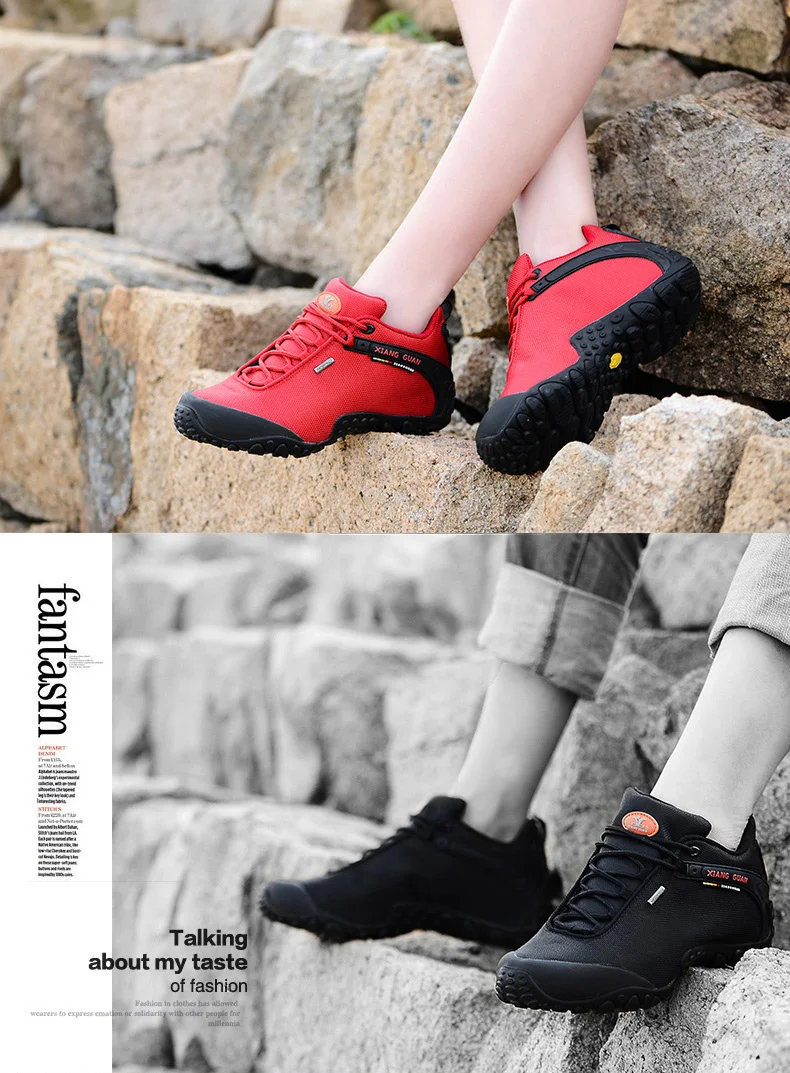 Для женщин спортивные Треккинговые ботинки Водонепроницаемый восхождение Альпинист для Женский поход прогулочная Спортивная обувь
