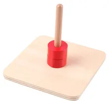 Niños Juguete Del Bebé Círculo De Madera Socket Cilindro Educación Montessori Preescolar Formación Brinquedos Juguets