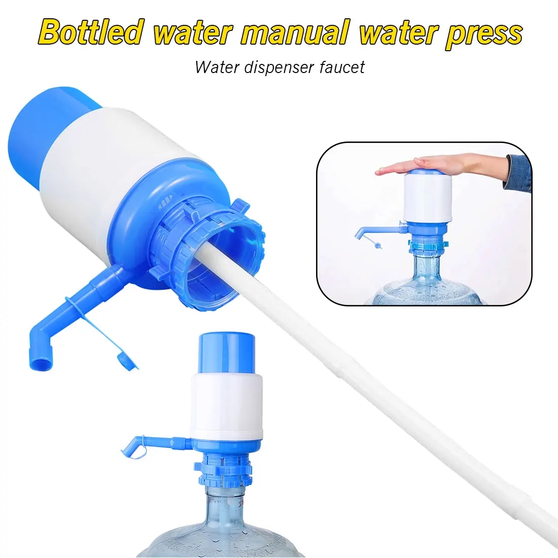 

Great Sale 5 Gallon Bottled Water Ideal Hand Press Manual Pump Dispenser Faucet Tool