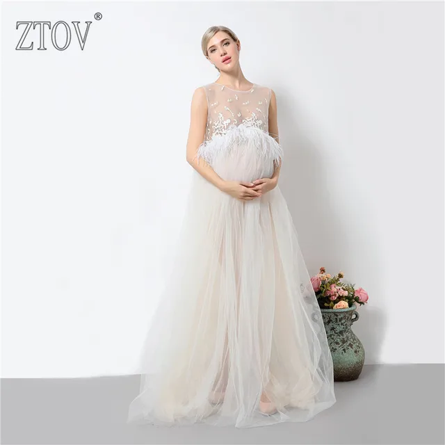 Ivory Maternity Maxi Dress
