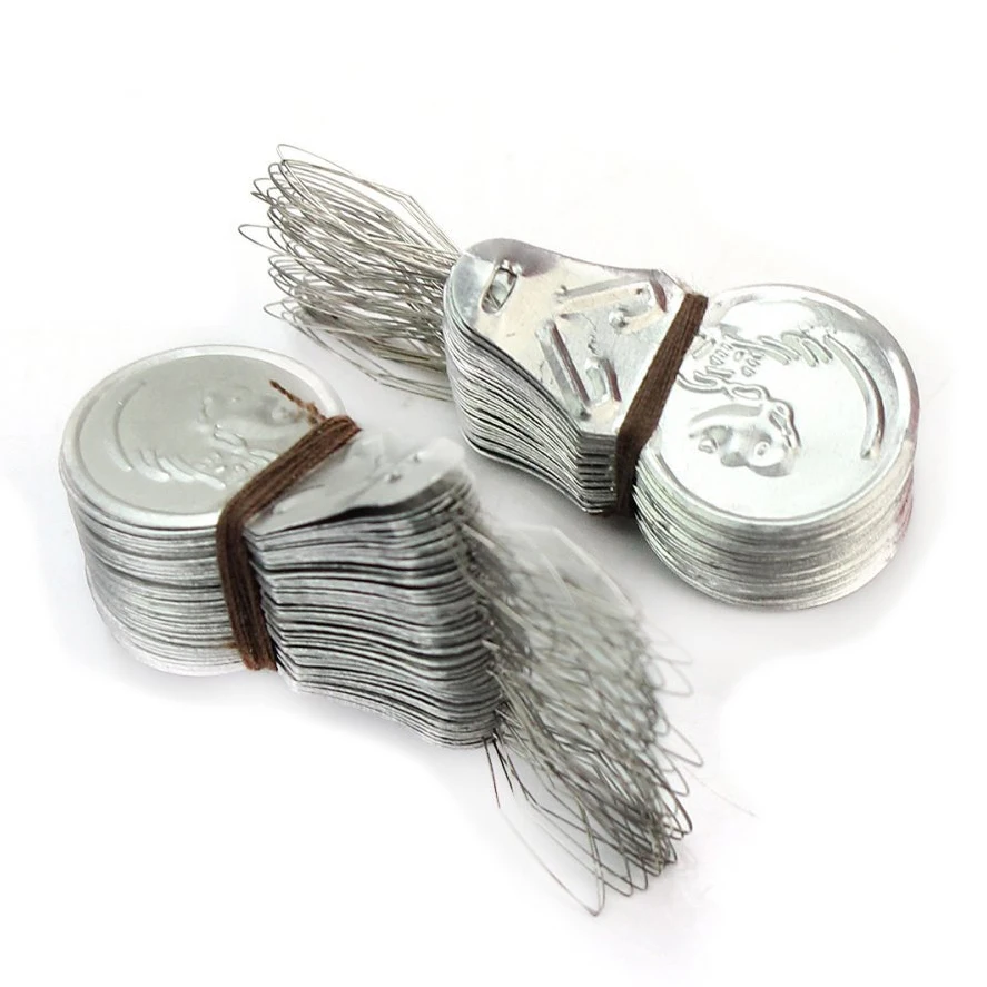 

HOT-100x Silver Tone Wire Loop DIY Needle Threader Insertion Hand Machine Sewing Tool Quilting Craft
