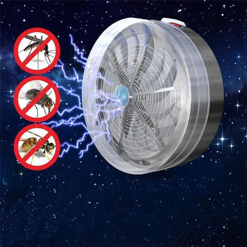 

Solar Mosquito Bug Kill LED Bulbs Solar Powered Buzz UV Lamp Light Fly Insect Bug Mosquito Kill Zapper Killer Dropshipping
