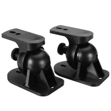 1Pair/2pcs Universal Surround Holder Speaker Wall Mount Bracket Mini Swivel Holder Stand For Speakers universal swivel flash stand holder for lamp and camera