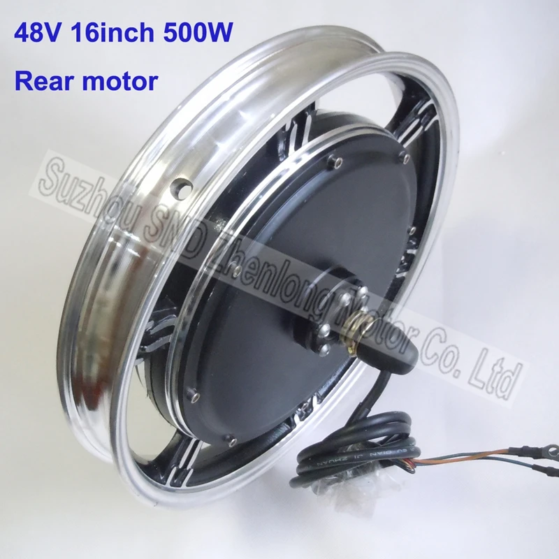 Clearance E-BIKE 16inch 48V 500W brushless rear hub motor/ electric bike motor for 135mm fork size kit G-M071 0 Clearance E-BIKE 16inch 48V 500W brushless rear hub motor/ electric bike motor for 135mm fork size kit G-M071 0