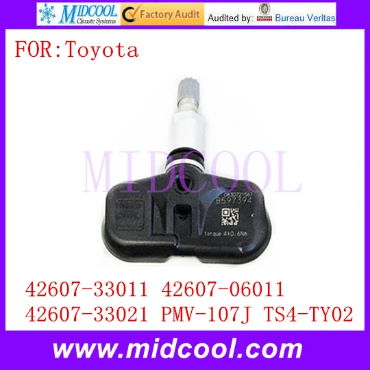 Новая система контроля давления в шинах TPMS OEM 42607-33011 42607-06011 42607-33021 PMV-107J TS4-TY02 для Toyota