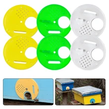 12 шт. пчелиные инструменты Круглый вход улей ворота пластиковый для пчеловодства оборудование улей гнездо двери вентиляционные отверстия