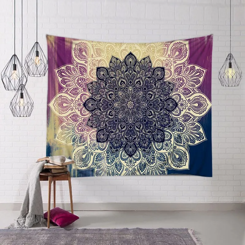 

1pcs Home Furnishing Bohemian Tapestry Wall Hanging Sandy Beach Picnic Throw Rug Blanket Camping Tent Travel Sleeping Pad